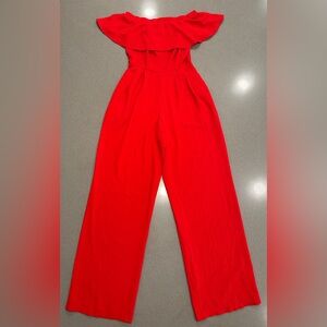 New Look Off-the-Shoulder Frill Bardot Jumpsuit *NWT*